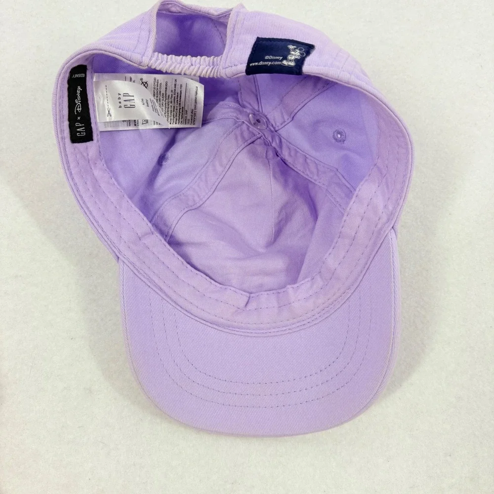 Gap Baseball Cap Baby S/M Purple Disney Mickey Mouse Rainbow Logo Hat